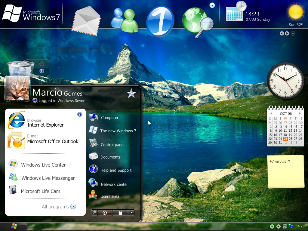 Biến các chức năng của Windows XP/Vista giống như Windows 7
