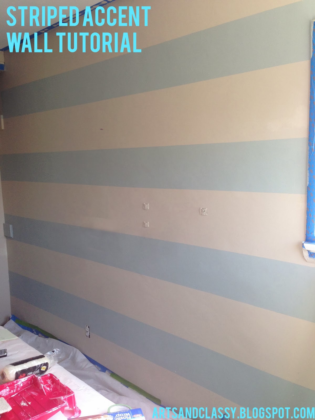 wall decor ideas with paint Striped Accent Wall | 1200 x 1600