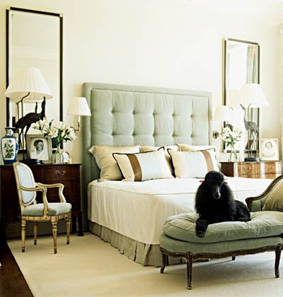 Mirrored Tufted Headboard