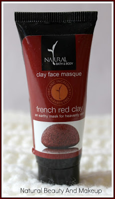 Natural Bath & Body French Red Clay Face Masque Review on the blog Natural Beauty And Makeup