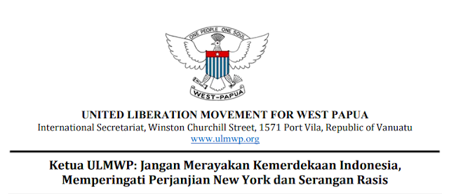 Ketua ULMWP: Jangan Merayakan Kemerdekaan Indonesia, Memperingati Perjanjian New York dan Serangan Rasis