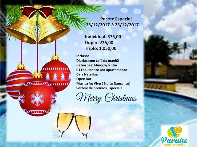 Pousada Paraíso - Pacote Especial de Natal