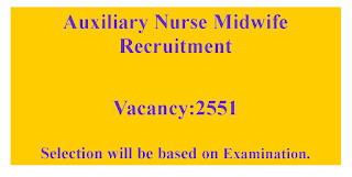 ANM Nurses Recruitment- 2551 Vacancies in Madhya pradesh