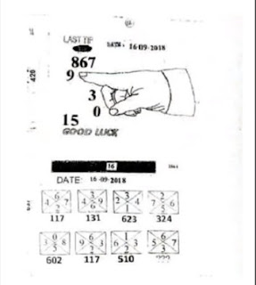 Thailand Lottery Last Paper For 16-09-2018