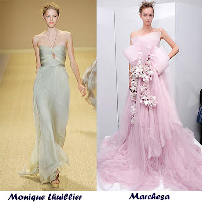 pictures of wedding dresses with color. spring wedding dress will