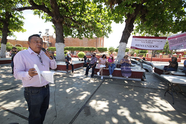 Urgen a los habitantes del sur votar a favor de ratificar a AMLO en el proceso que se realizará el próximo 10 de abril