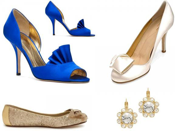 Sapphire Peacock Heel Blue Satin Wedding Shoes by Parisxox taken from HERE