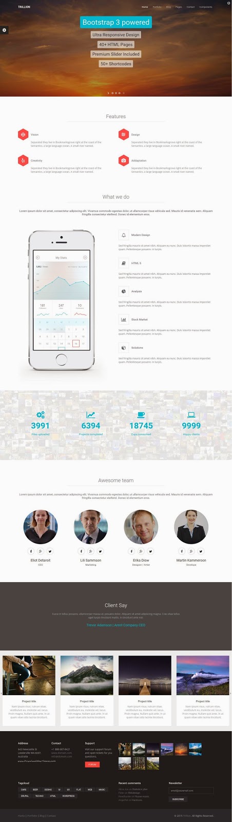 Trillion HTML5 Template