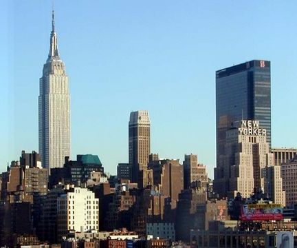 new york city skyline at night. new york city skyline. pkson