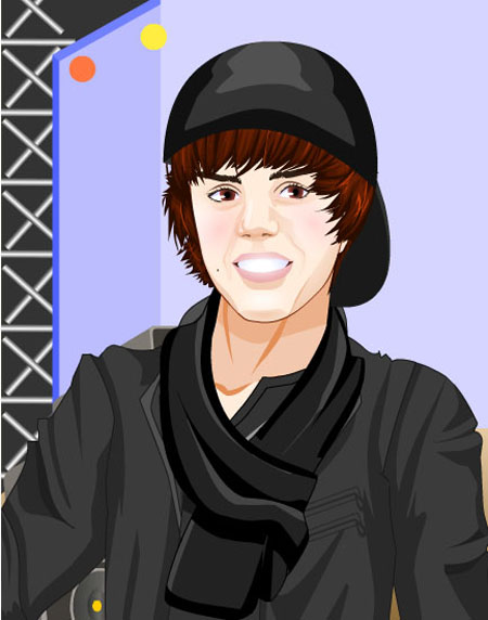 Justin Bieber Fans..I have Two Justin Bieber Cartoons in Concert.