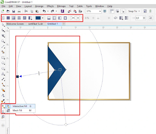 Ready To Print : Download Sertitikat CDR Coreldraw Elegant Emas