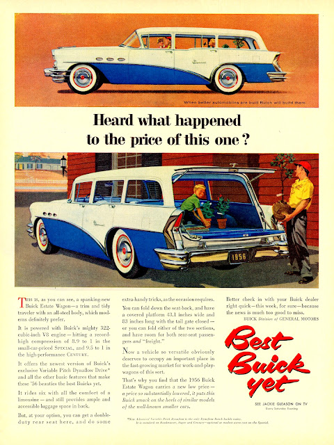 1956 Buick Special 6-Passenger 4-Door Estate Wagon Ad