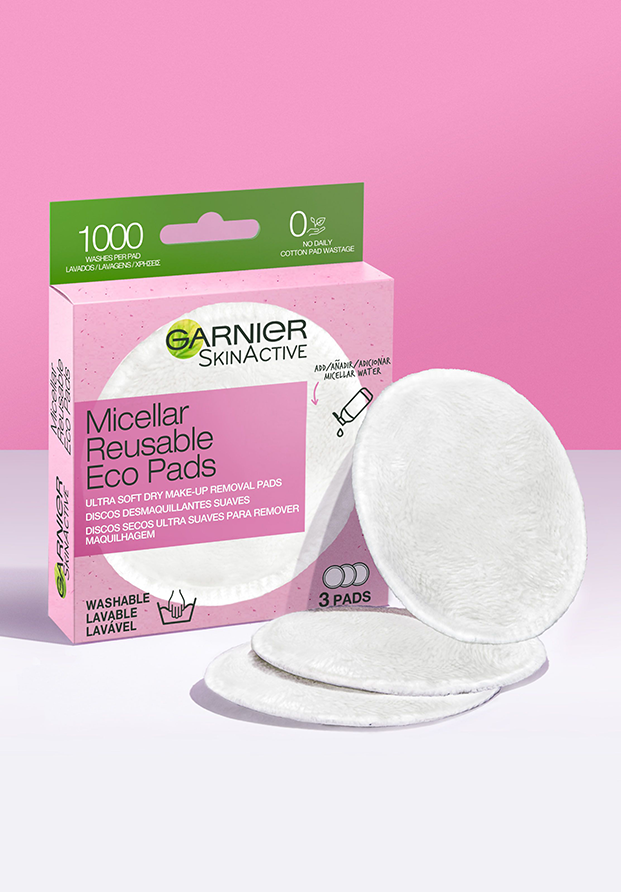 Garnier lanza un agua micelar con rosas y discos demasquillantes reutilizables