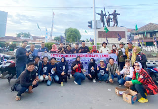 Gabungan ORMAS  Muara Enim Galang Donasi Peduli Gempa Cianjur 