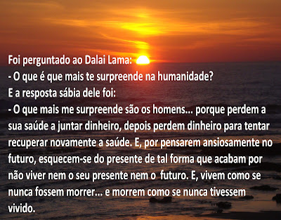 Dalai Lama - Pensamento sobre a humanidade