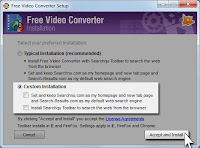 התקנת התוכנה Free Video Converter
