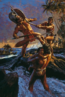 Homossexualidade nas Ilhas do Pacífico - Homossexualidade no Havaí - Homens guerreiros havaianos nus - Naked hot muscle Hawaiian warrior men