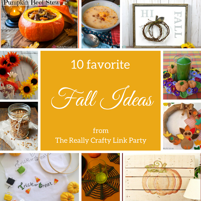 10 favorite fall ideas from The Really Crafty Link Party