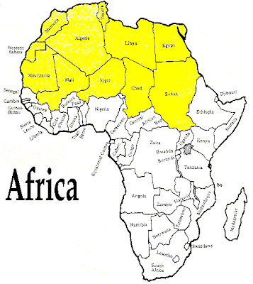 Map Of Africa Blank. Blank Map Of Africa With