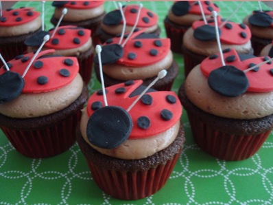 Ladybug cupcakes