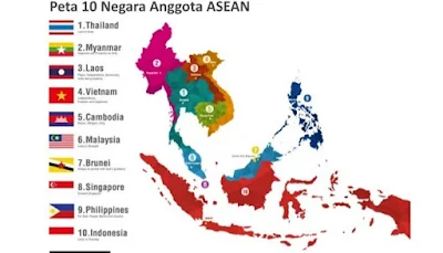 Peta Masyarakat Ekonomi Asean