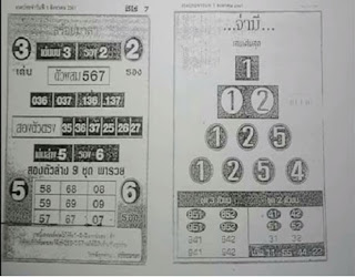 Thai Lottery 2nd Paper Full Set For 01-08-2018