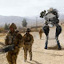 Description Military robot being prepared to inspect a bomb.jpg