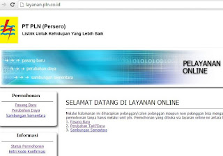 layanan online PLN  kode konfirmasi