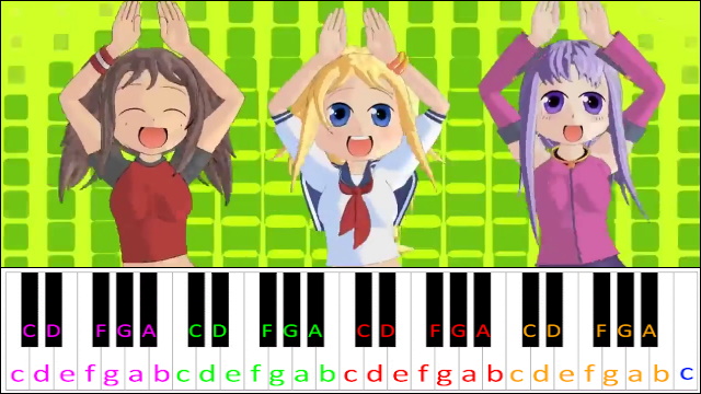 Caramelldansen by Caramella Girls Piano / Keyboard Easy Letter Notes for Beginners