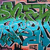 Cool Design Green-Blue Graffiti Alphabet