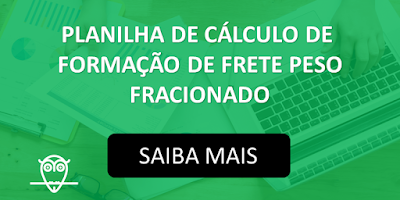 Planilha de Cálculo para Formação do Frete Peso Fracionado