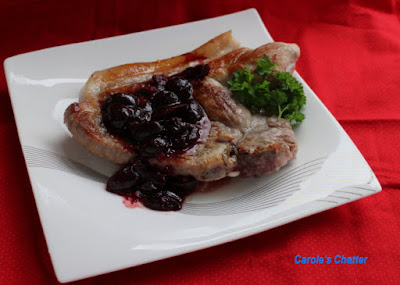 Carole's Chatter: Pork Chop with Spicy Cherry Sauce