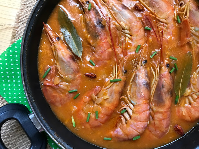 gambones a la marinera receta