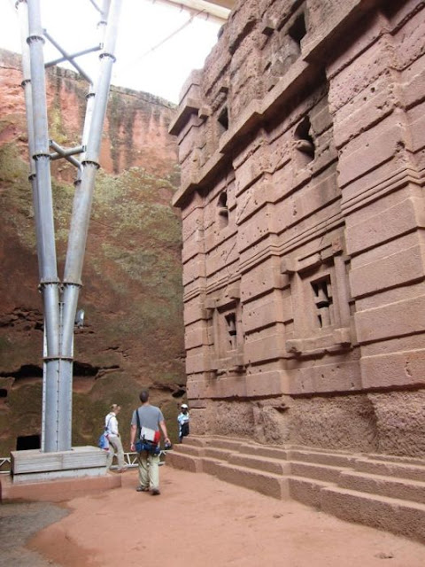 Iglesias talladas en la roca Lalibela, Etiopía