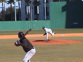 Edward Lamarr delivering for the Charelston Yankees at the Citrus bowl in orlando, fl during the MSBL holiday tournament in 2000