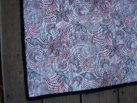 Red and black bricks quick and easy baby quilt