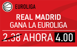 sportium supercuota 4 Real Madrid ganador final four todos usuarios