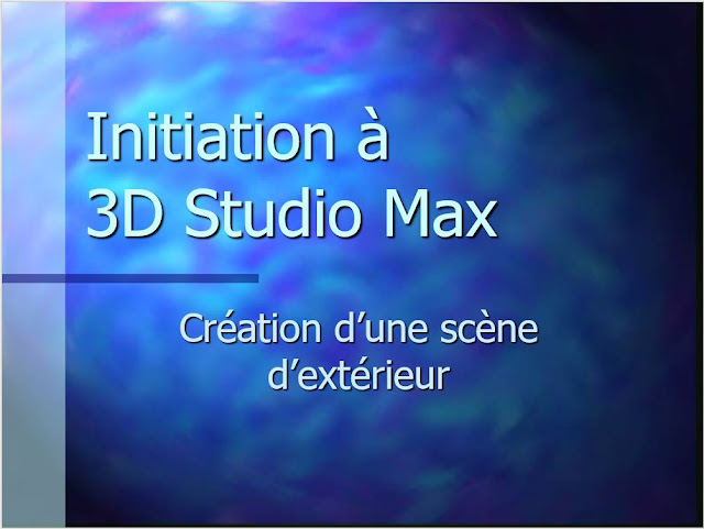 Création d'une scène extérieure- 3DSMax TP2