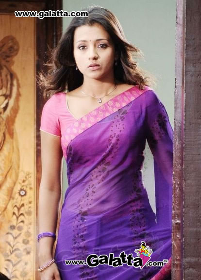 Actress Trisha in Saree Photo Gallery