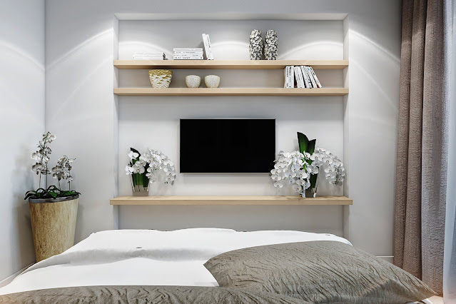 floating shelves ideas bedroom