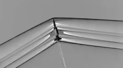 Schlieren image of X-59