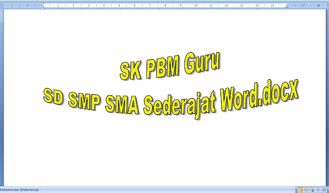{Unduh} SK PBM Guru SD SMP SMA Sederajat Word.docx