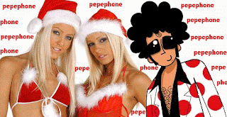 imagen de pepephone en Navidad con mama noel image imagenes operadora móvil virtual