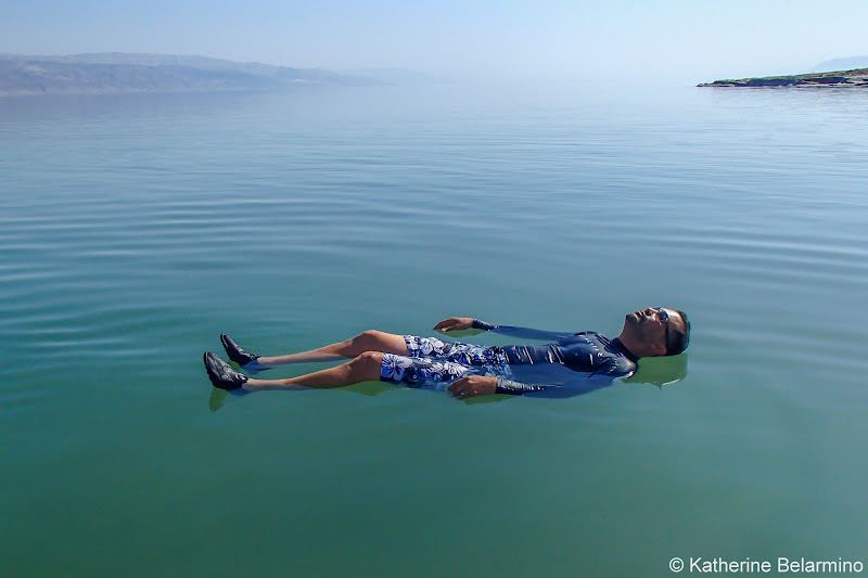 Romeo Floating in the Dead Sea and Tips Israel