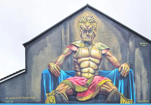 24 Hours in Galway: Mural representing a tribal chief