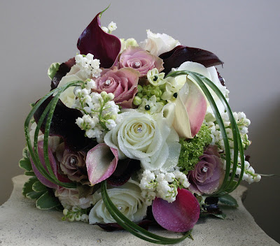 November Wedding Flowers on The Flower Magician  Pink   Purple Wedding Bouquet