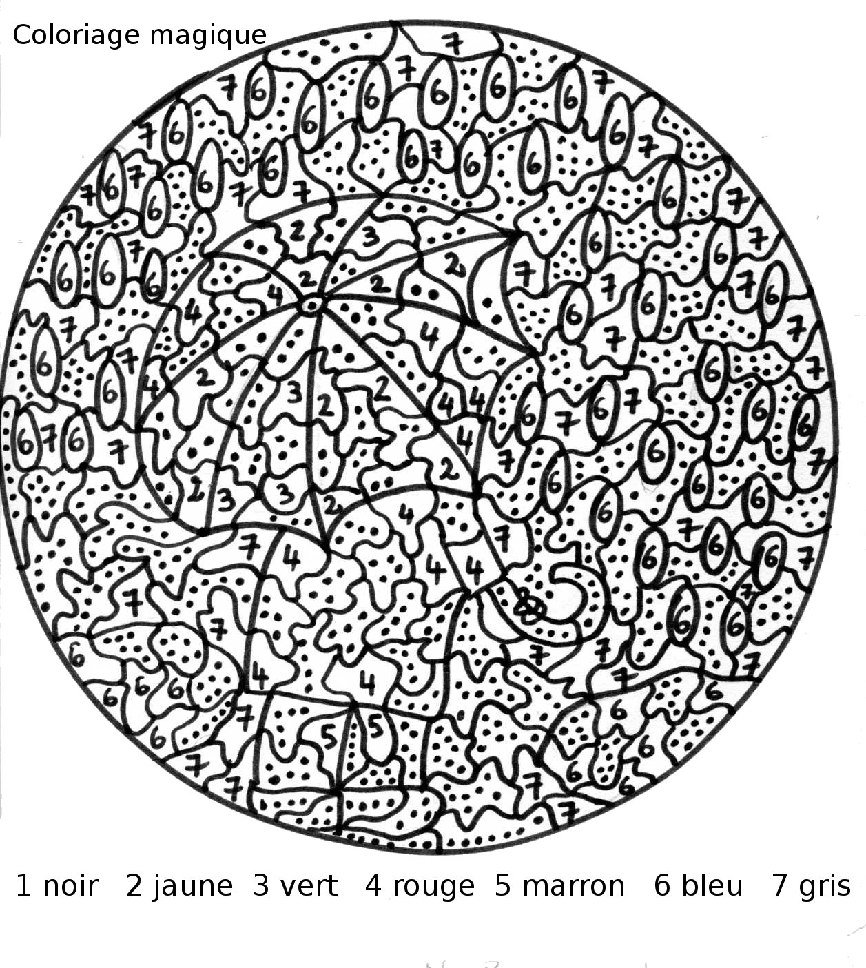 coloriage magique numeration cp