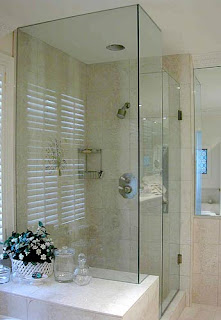 FRAMELESS DOOR  WITH NOTCHED IN LINE PANEL AND RETURN