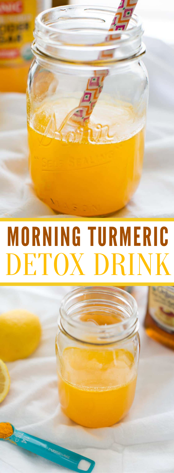 Morning Turmeric Detox Drink #healthydrinks #applecider