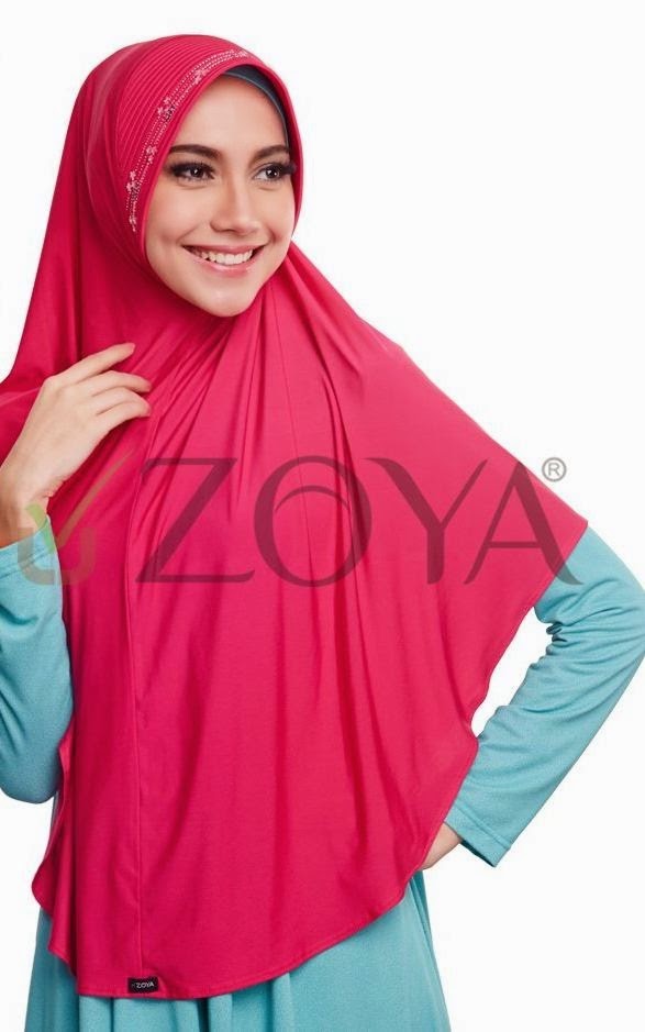 Jual jilbab zoya  kerudung  selendang  tunik: Bergo 